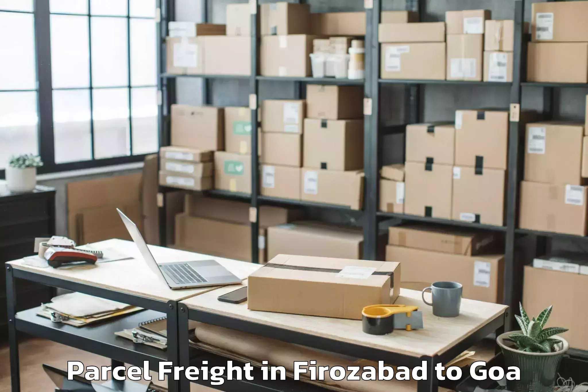 Easy Firozabad to Taleigao Parcel Freight Booking